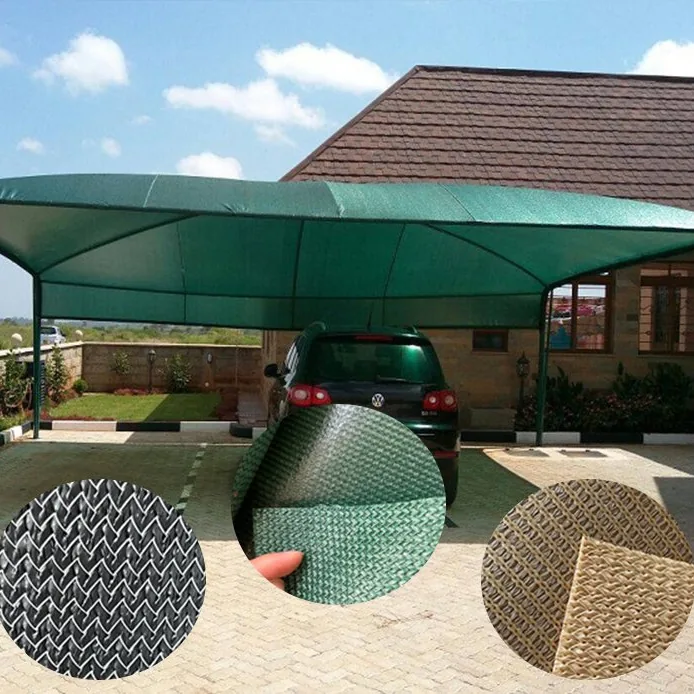 Shadenet carpark canopy, wide view