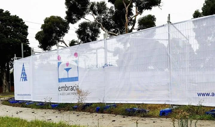 Shadenet privacy screen on a chain-link fence